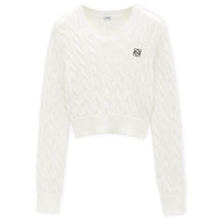 LOEWE Logo Embroidered V-Neck Jumper