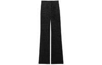 SAINT LAURENT Wide Leg Velvet Trousers
