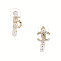 CHANEL Earrings Women's Gold