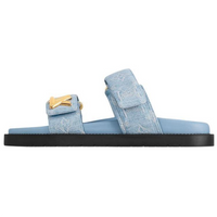 LOUIS VUITTON Sunset Painted Series Slide Slippers Women's Blue