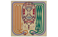 HERMES Silk Scarves Women's Beige Yellow