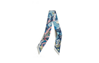 HERMES Silk Scarves Women's Blue
