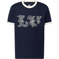 LOUIS VUITTON Graphic Intarsia Short-Sleeved Cotton Crewneck