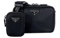 PRADA Nylon Messenger Bag, Shoulder Bag, Crossbody Bag Men's Black