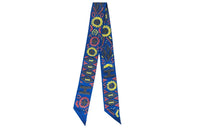 HERMES Silk Scarves Women's Blue