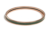 HERMES Enamel Bangles Women's Jasper