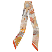 HERMES Silk Scarves Women's Multicolor