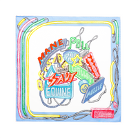 HERMES Silk Scarves Women's Multicolor