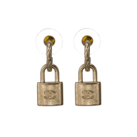 CHANEL Earrings Women's Gold