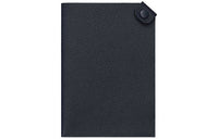 HERMES Tarmac Cow Leather Wallet Women's Indigo