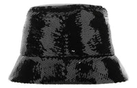 PRADA Sequins Logo Bucket Hat