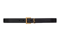 SAINT LAURENT Monogram Square Buckle Belt
