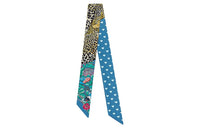 HERMES Silk Scarves Women's Blue/Yellow