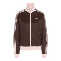 (WMNS) adidas Classic Track Jacket 'Aurora Coffee Sandy Pink' KD3742