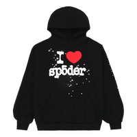 Sp5der I Heart SP5 Hoodie 'Black' SP5-LOVEBLK-HD