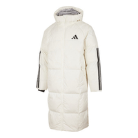 جاكيت adidas COLD RDY 3S طويل بغطاء للرأس، مقاسات آسيوية، أبيض وأسود، JG3838