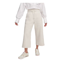 (WMNS) Nike High-Waisted Cropped Tracksuit Bottoms 'Beige' FB8417-104