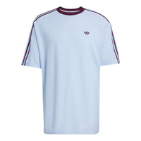 adidas Britcore Ringer Short Sleeve T-Shirt 'Crystal Sky' HZ3831