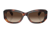 CHANEL Irregular Shape Sunglasses Women's Brown