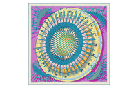 HERMES Silk Scarves Women's Purple/Blue