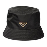 PRADA Signature Logo Plaque Bucket Hat