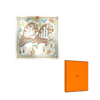 HERMES Silk Scarves Unisex Multicolor