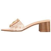 شبشب نسائي من LOUIS VUITTON Slide باللون البيج