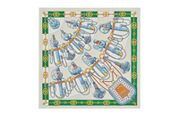HERMES Silk Scarves Women's Green
