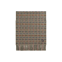 HERMES Cashmere Knit Scarves Unisex Brown