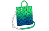 LOUIS VUITTON Sac Plat Xs Taurillon Illusion Blue/Green