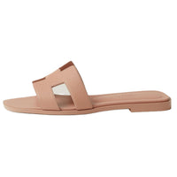 HERMES Oran Slide Slippers Women's Beige
