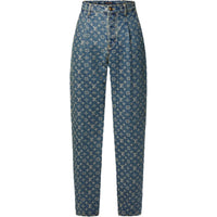 LOUIS VUITTON Monogram Denim Tailored Pants
