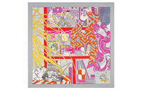 HERMES Silk Scarves Unisex Multicolor