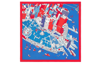 HERMES Silk Scarves Unisex Multicolor