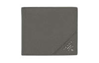 PRADA Saffiano Leather Wallet Men's Marble Gray