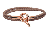 HERMES Calfskin Bracelets Unisex