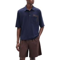 HERMES Polo Shirts Men Blue
