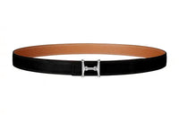 HERMES Leather Belts Women's Black