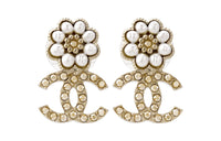 CHANEL Stud Earrings Women's Gold