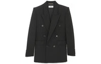SAINT LAURENT Double-breasted Wool Blazer