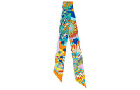 HERMES Silk Scarves Unisex Vivid Orange