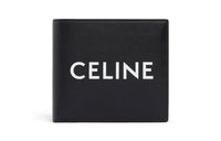 CELINE Smooth Cow Leather Coin Wallet Men's Black