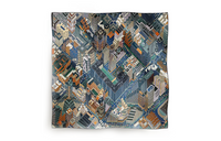 HERMES Silk Scarves Unisex Multicolor