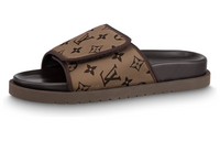 LOUIS VUITTON Miami Slide Slippers Men's Chestnut