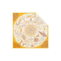 HERMES Silk Scarves Women's Yellow