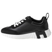 HERMES Bouncing Low-Top Casual Shoes 4cm Women's Black