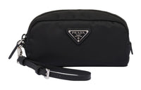 PRADA Recycled Nylon Clutch Unisex Black