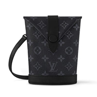 LOUIS VUITTON Coated Canvas Canvas Bag Crossbody Bag Shoulder Bag Men's Black