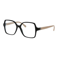 CHANEL Acetate Square Eyeglass Frames Women's Black