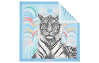 HERMES Silk Scarves Women's Sky Blue